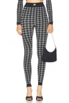 Amiri Elasticized Waistband Leggings All-over Print In Black