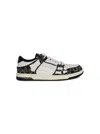 Amiri Quad Skel Panelled Leather Snekaers