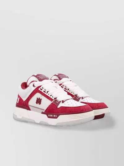 Amiri Quad Sneakers With Contrast Panels And Perforated Toe