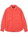 Amiri Quilted Shirt Jacket In Orange