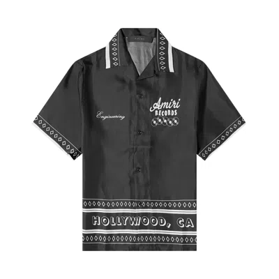 Pre-owned Amiri Records Short-sleeve Shirt 'black' | Men's Size M