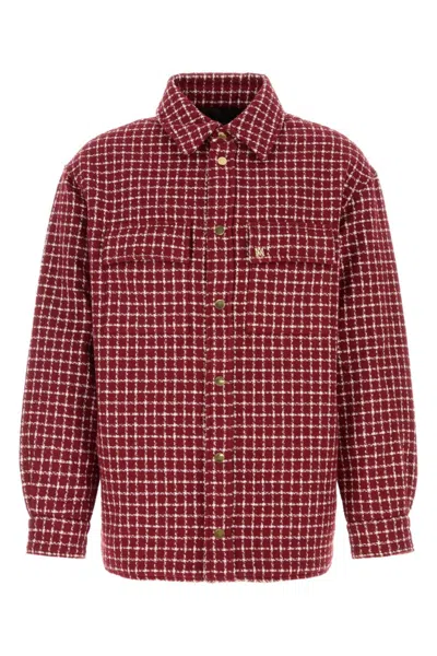 AMIRI RED EMBROIDERED BOUCLE JACKET
