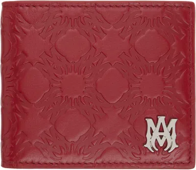 Amiri Red Lunar New Year 'ma' Quad Leather Bifold Wallet