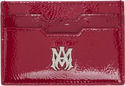 Amiri Red 'ma' Card Holder