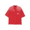 Amiri Hollywood Bowling Shirt In Red