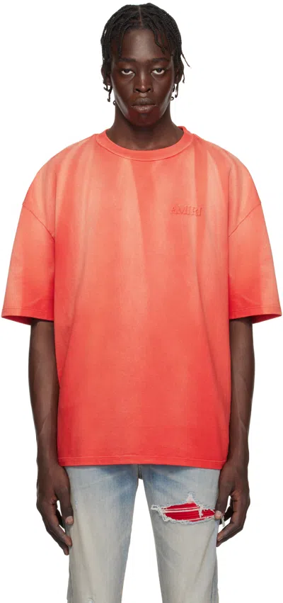 Amiri Red Vintage '' Oversized T-shirt In Varsity Red
