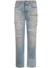 Amiri Distressed-effect Denim Jeans In Blue