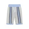 Amiri Knit Bermuda Shorts Featuring Elastic Waistband In Blue