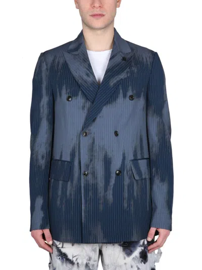Amiri Relaxed Fit Jacket In Blue