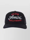 Amiri Black Baseball Cap With Maxi Logo On The Front In Cotton Man