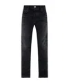 Amiri Straight Cut Loose Jeans In Black