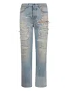 Amiri Distressed-effect Denim Jeans In Blue