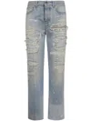 Amiri Distressed-effect Denim Jeans In Blue