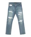Amiri Repaired Jeans In Gray