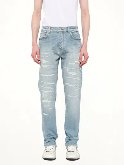 Amiri Reimagined Straight Fit Pants For Men In Blue