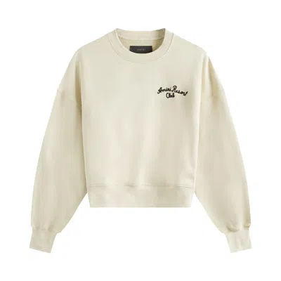 Pre-owned Amiri Resort Club Crew 'birch' | White | Men's Size M