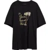 Amiri Twisted Palms Cotton T-shirt In Black