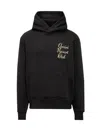 Amiri Resort Club Letter-printed Hooded Hooded Hoodie In Black