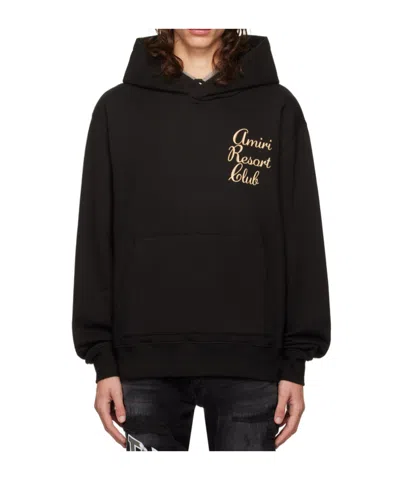AMIRI RESORT CLUB LETTER-PRINTED HOODED HOODED HOODIE