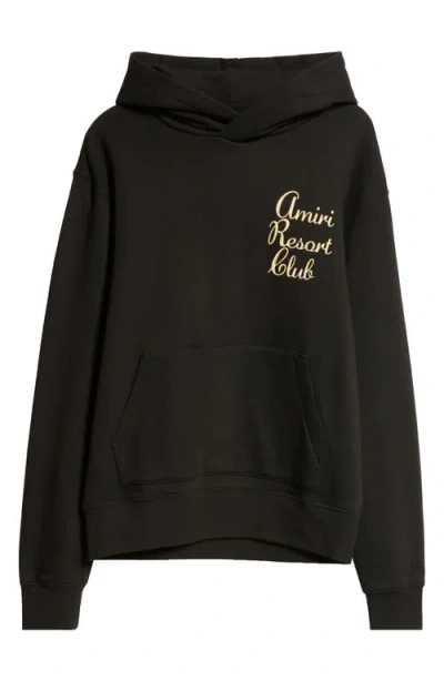 AMIRI AMIRI RESORT CLUB LOGO COTTON HOODIE
