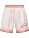 Amiri Pattern Shorts In White
