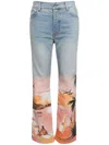 Amiri Resort Club Straight Jeans In Blue