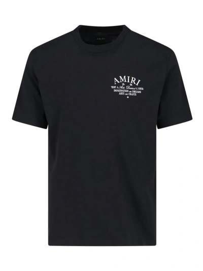 Amiri Retro Logo T-shirt In Black