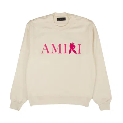 Pre-owned Amiri Reverse Bunny Crewneck 'white' | Men's Size L