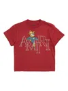 Amiri Rhinestone Graphic T-shirt In Red