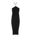 Amiri Cotton And Silk-blend Mini Dress In Black