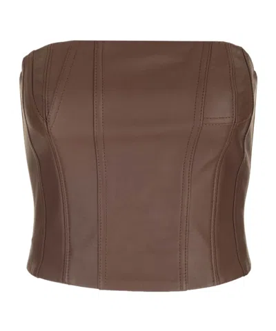 AMIRI RIB PLEATED TUBE TOP
