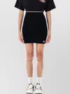 Amiri Ma Mini Skirt Knit Rib In Black
