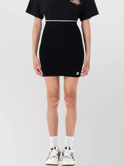 AMIRI RIBBED KNIT MINI SKIRT