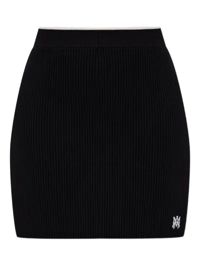 Amiri Ribbed Mini Skirt