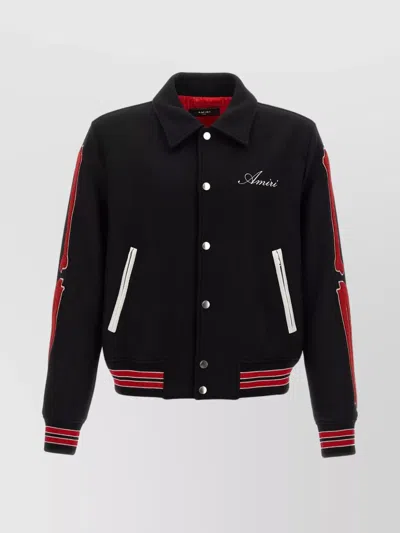 AMIRI RIBBED STRIPES BOMBER JACKET