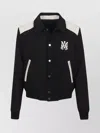Amiri Varsity Jacket With Embroidered Logo And Contrasting Panels In Black