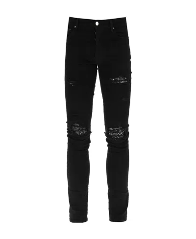 AMIRI RIPPED-FINISH SKINNY JEANS