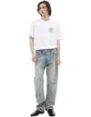 Amiri Ripped Jeans With Scuffs In Blue
