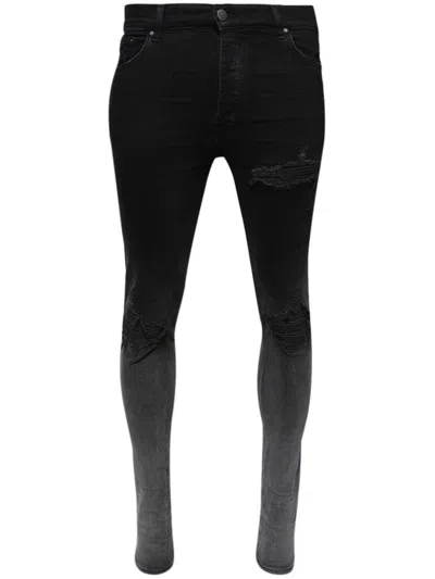 Amiri Ripped Skinny-fit Jeans In Black