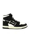 Amiri Skeleton High Top Sneakers Black White In Black