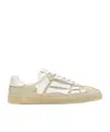 Amiri Mens Pacific Bones Branded Suede Low-top Trainers Brow In Nude