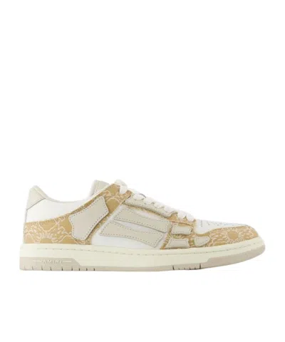Amiri Round Head Low-cut Sneakers In White