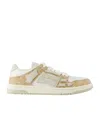 Amiri Ma Quad Skel Top Low Sneakers In White