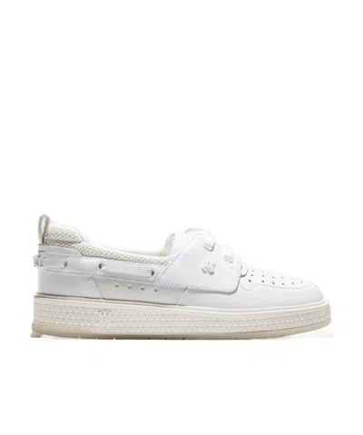 Amiri Round Head Low Upper Board Shoes In White