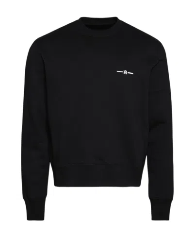 Amiri Round-necked Logo Sweater In Black