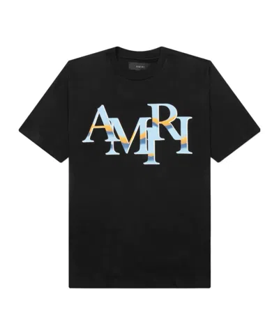 Amiri Logo-print Cotton T-shirt In Black