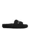 Amiri Round-toe Flat Slippers In Black