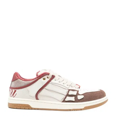AMIRI ROUND-TOE LACE-UP SNEAKERS