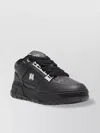 Amiri Men Black Sneakers With Logo Patch On The Side And Logo Lettering On The Rear In Leather Man In Black