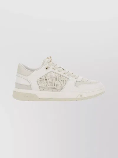 AMIRI ROUND TOE LOW TOP SNEAKERS WITH PERFORATIONS